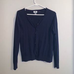 Navy cardigan